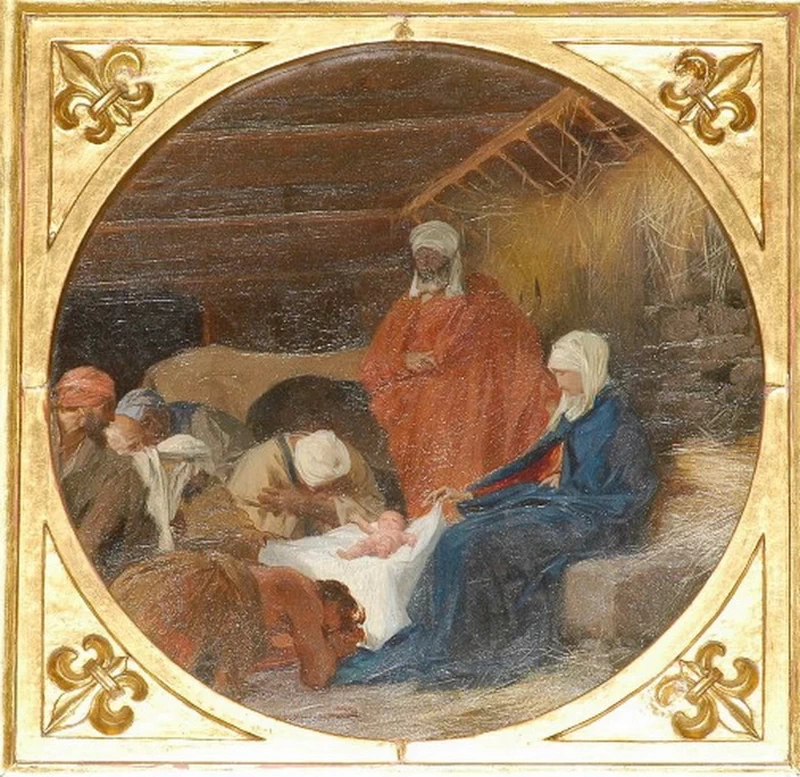 Ancona con Madonna e Santi - Natività di Gesù
